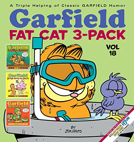Garfield comic book 3-pack cover featuring the cat in snorkeling gear.