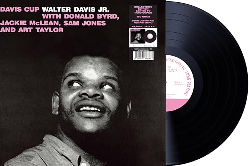 Black vinyl record with cover featuring a portrait of Walter Davis Jr.