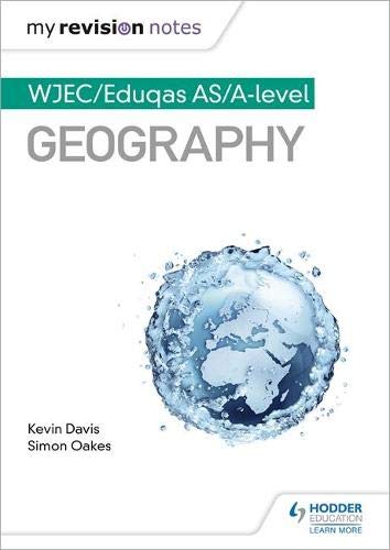 Geography textbook cover with a globe image and teal/white text.
