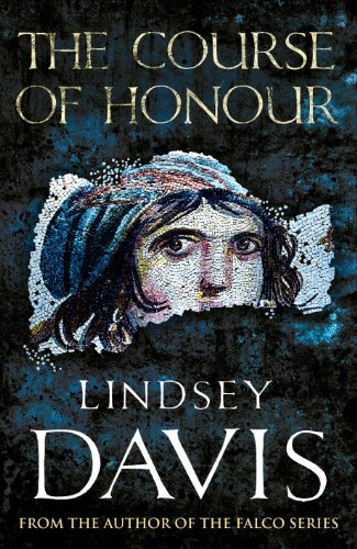 Book cover: "The Course of Honour" with a mosaic portrait.