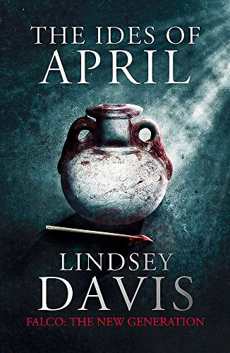 Book cover: Dark image of an ancient pot with a blood-red stain.