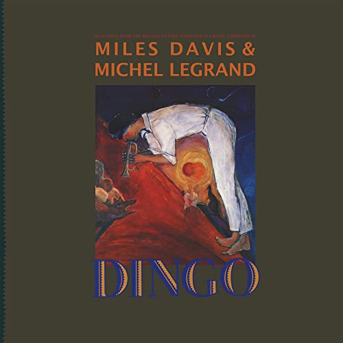Album cover showing a painting of a trumpeter in white leaning over red terrain.