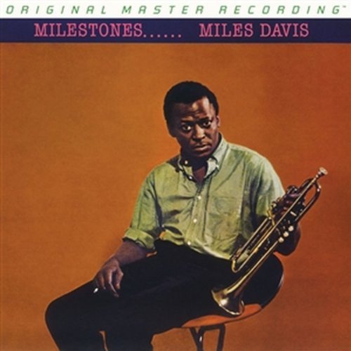 Miles Davis album cover: portrait of the musician with his trumpet.