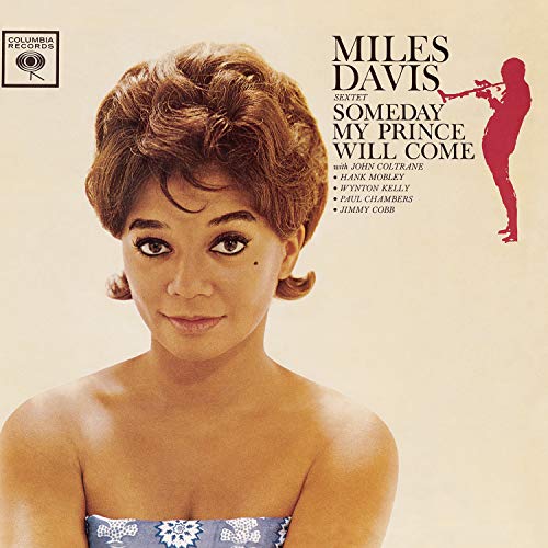 Album cover: Miles Davis “Someday My Prince Will Come” with a woman’s portrait.