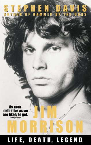 Book cover featuring a black and white portrait of Jim Morrison.