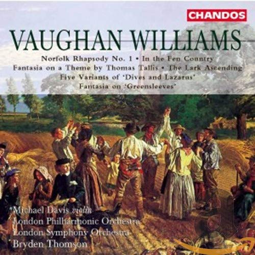 CD cover for Vaughan Williams classical music, painting of folk dancers.