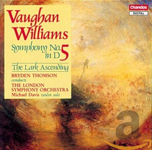 CD cover for Vaughan Williams’ Symphony No. 5 and The Lark Ascending.