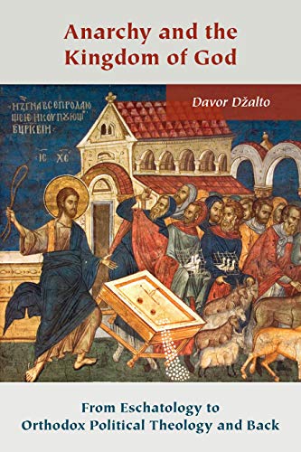 Book cover featuring a religious iconL icon andL painting and the title Anarchy and the Kingdom.