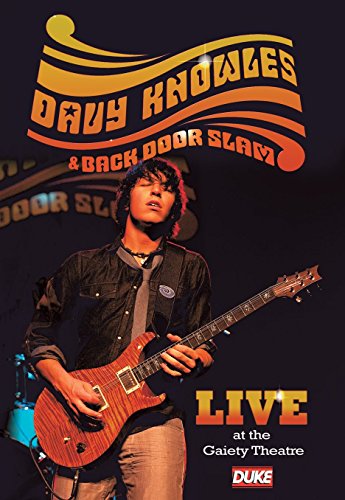 Davy Knowles playing electric guitar on DVD cover, stage lights visible.