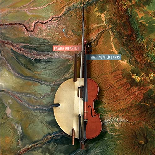 CD cover: Kora instrument over a textured, aerial landscape image.