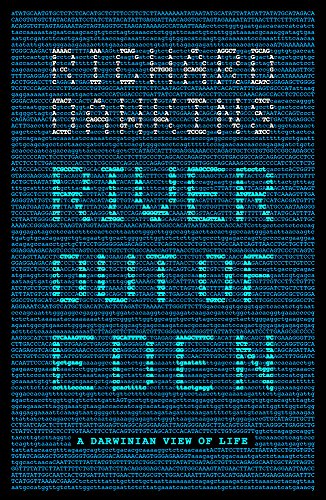 Book cover with title "River Out of Eden" formed from DNA code.