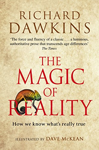 "The Magic of Reality" book cover with snail illustration, beige background, and red and brown text.
