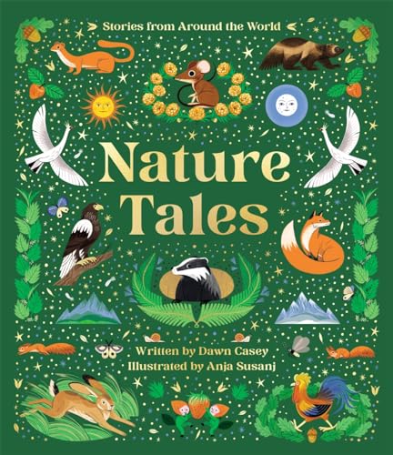 Book cover with illustrated animals, plants, and the title "Nature Tales".