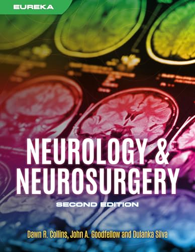 Book cover: “Neurology & Neurosurgery,” second edition, with brain scans.