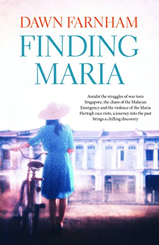 Book cover: woman with bicycle facing a colonial building.