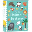 Children’s book cover, “My Big Bookcase - Animals,” with illustrated animals.