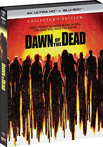 “Dawn of the Dead” Blu-ray case with a crowd of silhouetted figures.