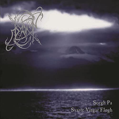 CD cover: dark landscape with ornate white logo and text.