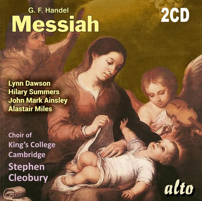 CD cover for Handel’s Messiah, featuring a Renaissance painting and text.