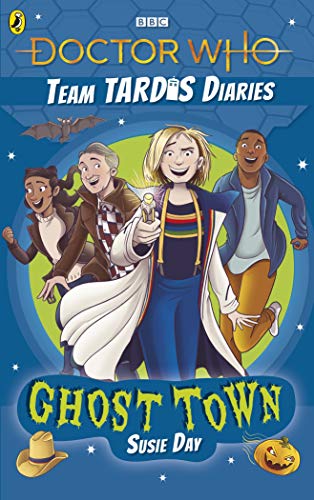 Book cover featuring illustrated characters from Doctor Who’s “Team TARDIS.”