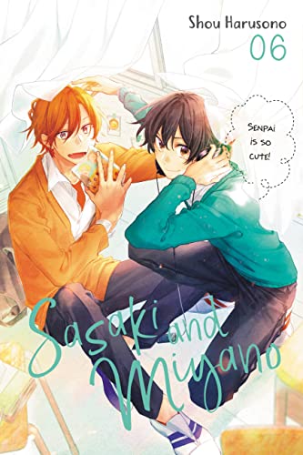 Manga volume 6 cover with two young men, Sasaki and Miyano, depicted.
