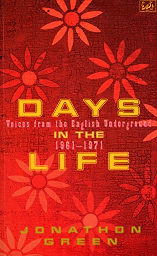 Red book cover with floral pattern and yellow title "Days In The Life".