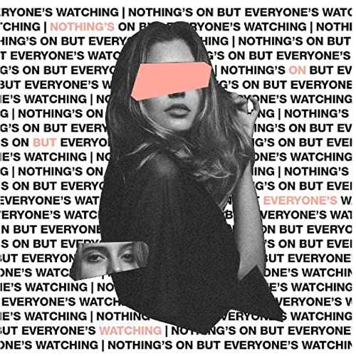 CD cover with a distorted, repeating image of a woman’s face in pink.