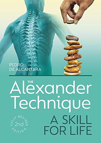 Book cover depicting a spine, stacked stones, and title: "The Alexander Technique".