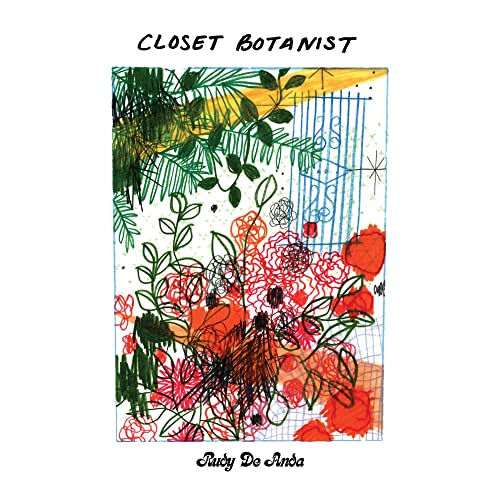 CD cover with hand-drawn foliage and flowers in red, green, and black.