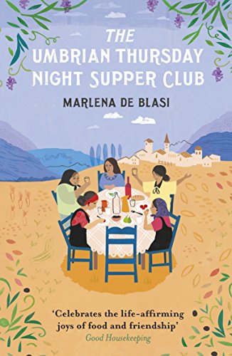 Book cover depicting women dining at a table in an Italian landscape.