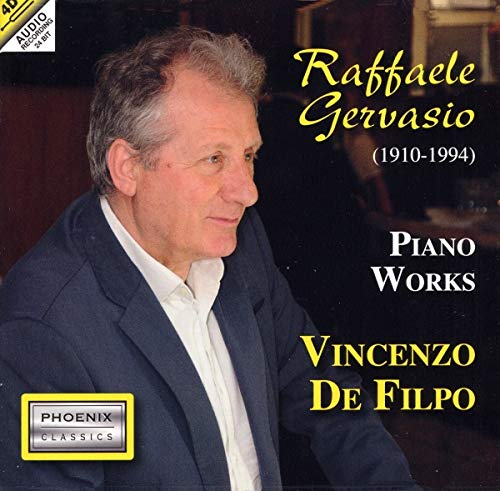 CD cover featuring portrait of a man and text: Vincenzo De Filpo piano works.