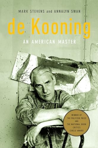 Book cover featuring Willem de Kooning’s portrait and abstract painting details.
