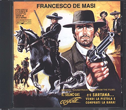 CD cover featuring a cowboy with a gun and a rearing horse.