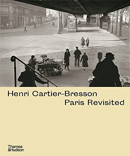 Black and white street scene with people walking under a bridge, book cover design.