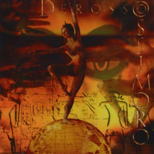 CD cover: nude figure with wings on a globe, abstract background.