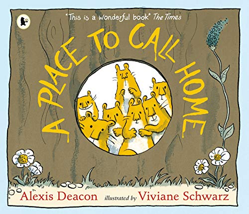 Book cover: mice peering from a circular hole in a tree.