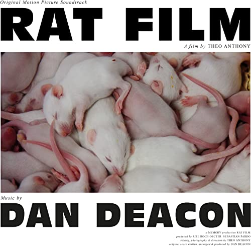 Album cover featuring a pile of white rats with bold text reading Rat Film.