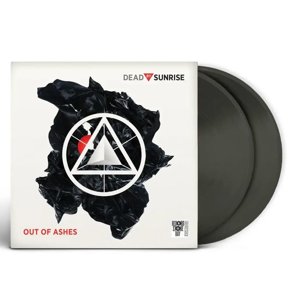 Dead By Sunrise" vinyl record with black and red triangular design.