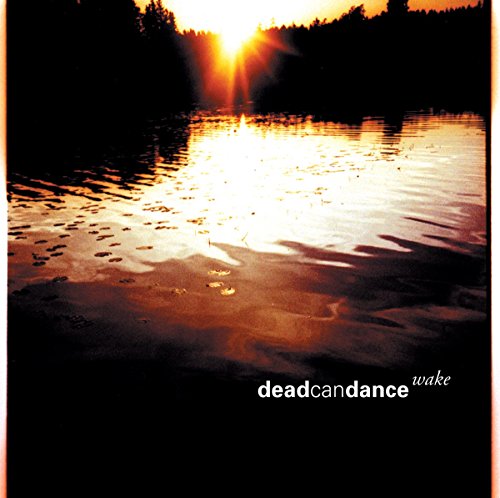 CD cover: sunset reflecting on water, with "deadcandance wake" text.
