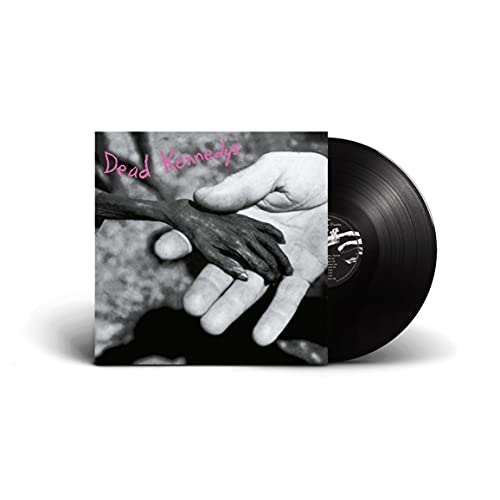 Dead Kennedys vinyl record with cover showing hands and text.