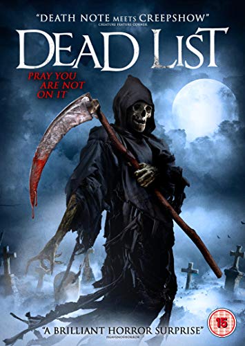 DVD cover for "Dead List" featuring a cloaked Grim Reaper with a scythe.