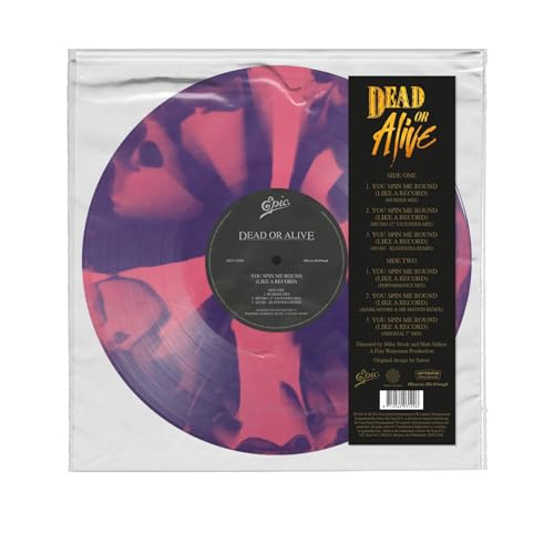 Colored vinyl record for Dead or Alive’s “You Spin Me Round.”