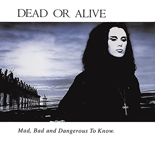Album cover showing Pete Burns in front of a dark, moody landscape with a cross.