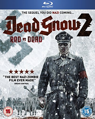 “Dead Snow 2” Blu-ray cover featuring a zombie Nazi officer in uniform.