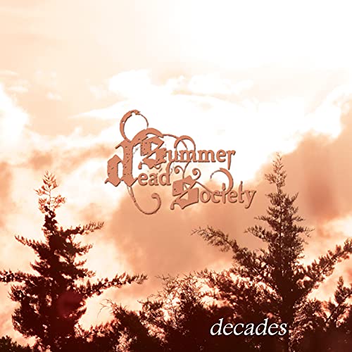 CD cover for Dead Summer Society’s “Decades” with silhouetted trees.