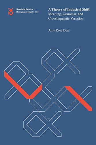 Book cover: "A Theory of Indexical Shift" with abstract geometric design.