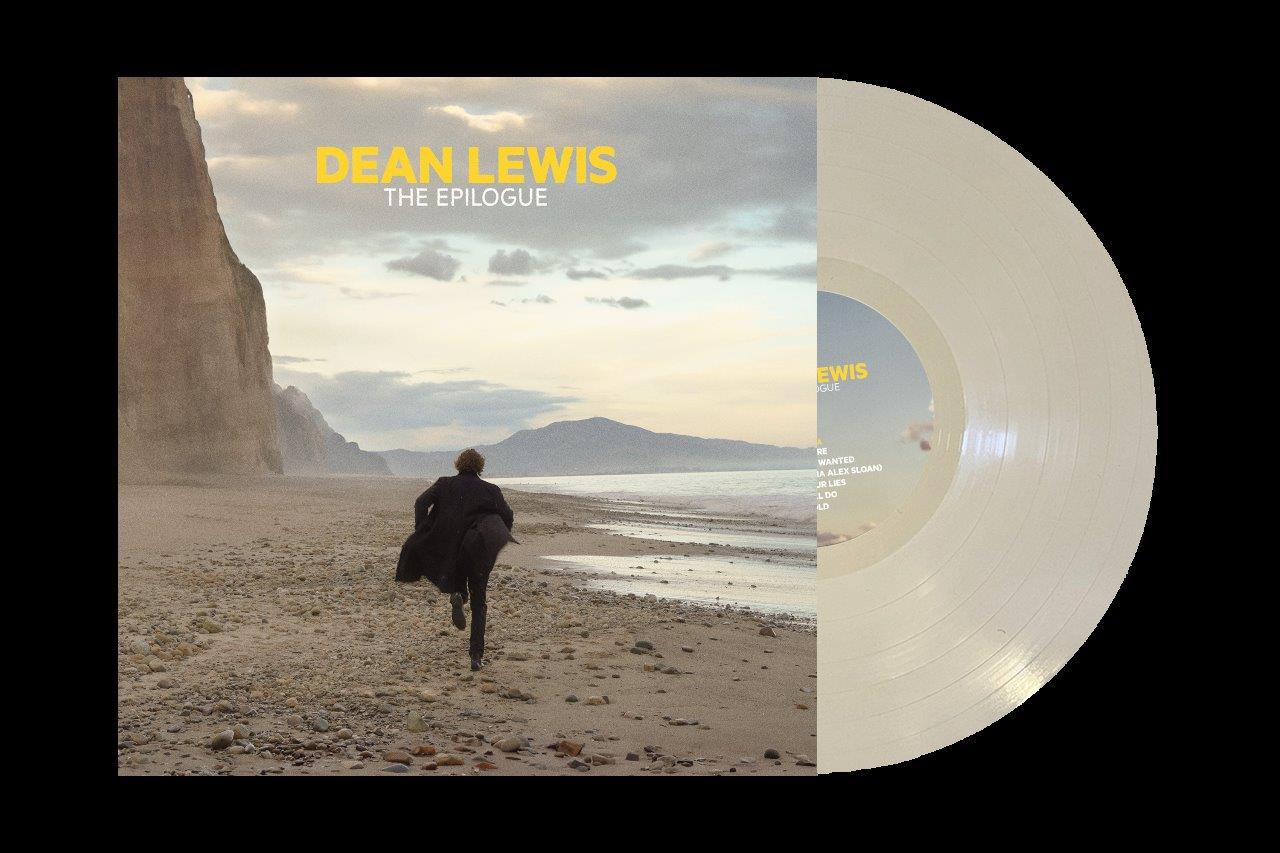 Dean Lewis' "The Epilogue" vinyl record with a beach scene cover.