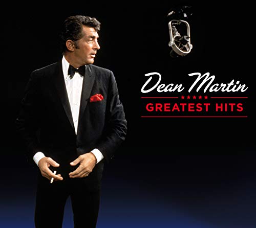Dean Martin in a tuxedo on the "Greatest Hits" CD cover.