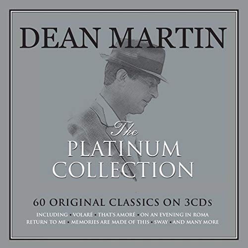 Dean Martin portrait on cover of “The Platinum Collection” CD.