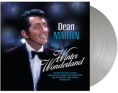 Dean Martin "Winter Wonderland" vinyl record cover and white vinyl disc.